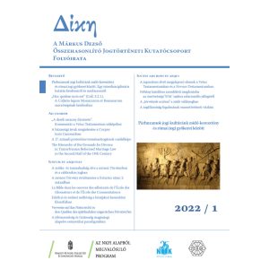   Párhuzamok jogi kultúránk zsidó-keresztény és római jogi gyökerei között - Egy interdiszciplináris kutatás kérdéseiről és módszereiről