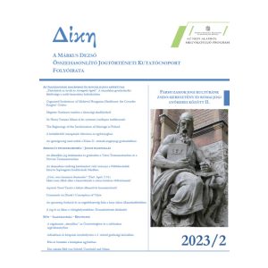   Párhuzamok jogi kultúránk zsidó-keresztény és római jogi gyökerei között II. A kutatási projekt eddigi eredményeiről